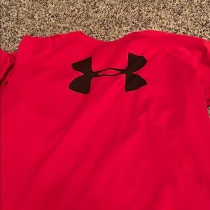 Red under amour shirt